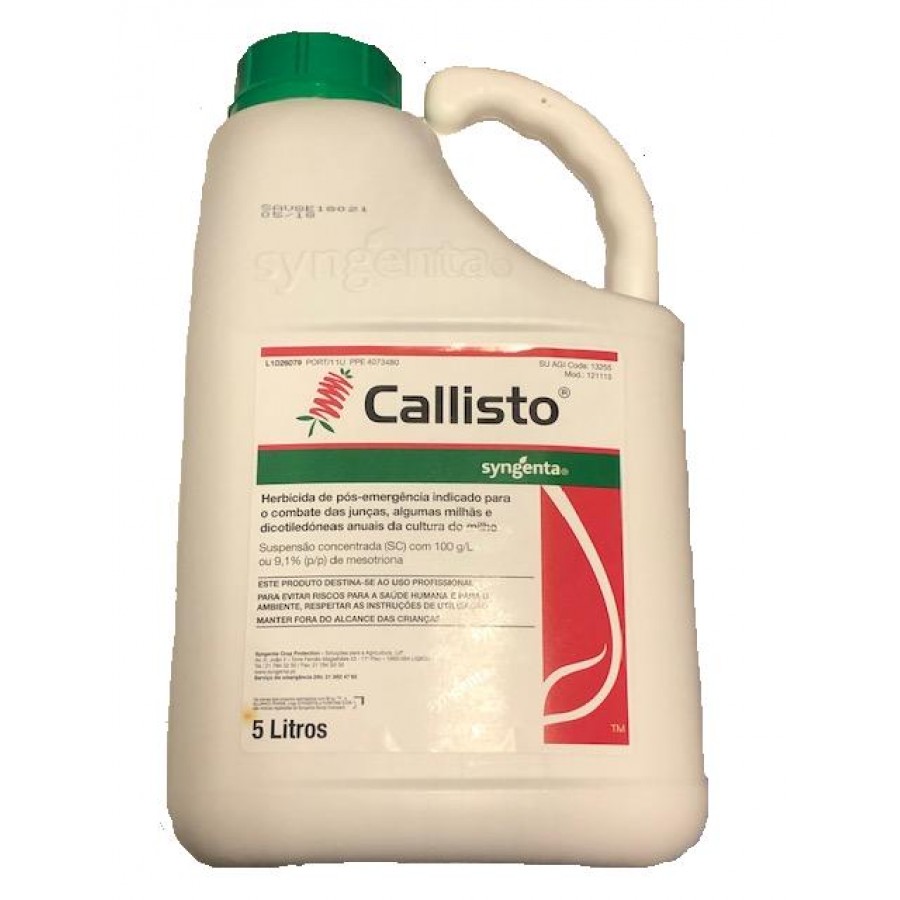 SYNGENTA CALLISTO AV 0021 - 5 LITROS SYNGENTA CALLISTO AV 0021 - 5 LITROS