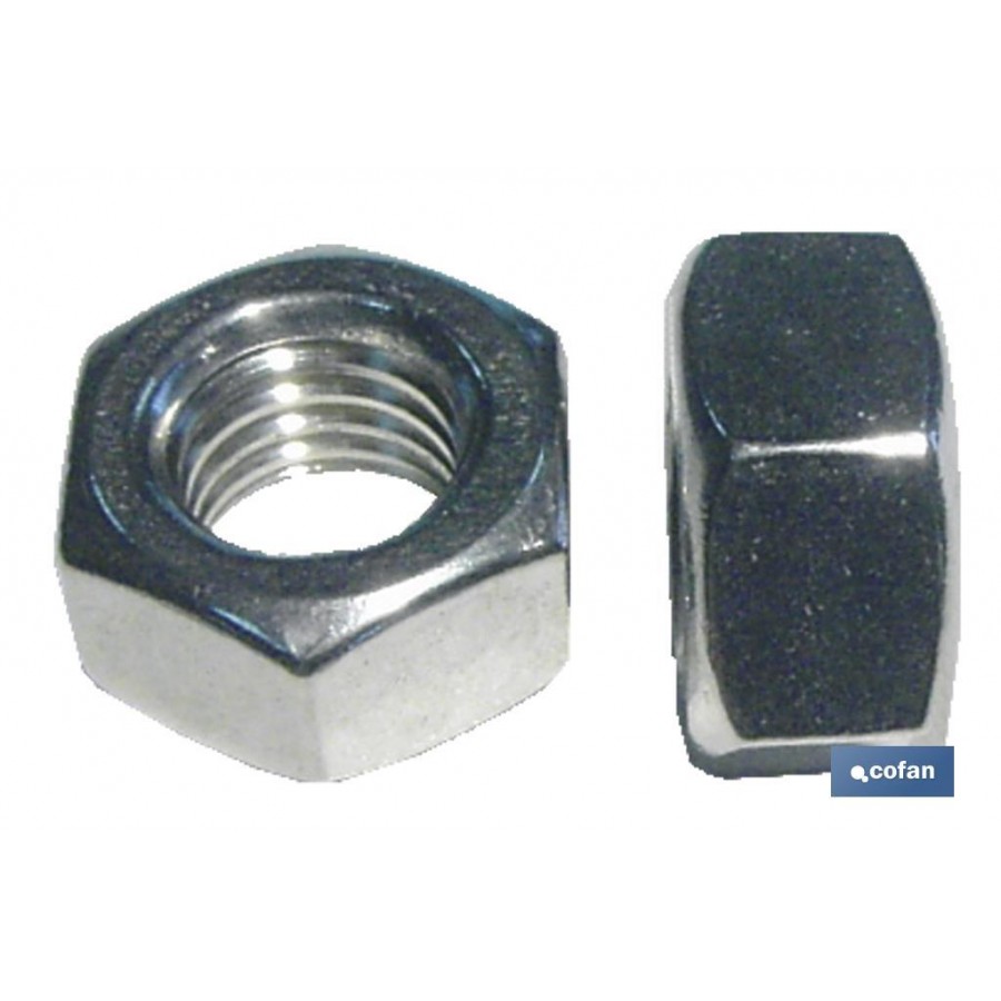 PORCA HEXAGONAL INOX A2 DIN-934-CX 500 UNIDADES PORCA HEXAGONAL INOX A2 DIN-934-CX 500 UNIDADES
