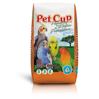 PETCUP MISTURA DE PSITACIDEOS PROFISSIONAL - 20 KG