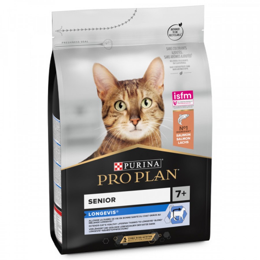 PRO PLAN GATO LONGEVIS SENIOR 7+ SALMÃO - 3KG PRO PLAN GATO LONGEVIS SENIOR 7+ SALMÃO - 3KG