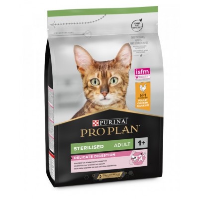 PRO PLAN GATO ADULTO ESTERILIZADO DELICATE DIGESTION  FRANGO - 10KG