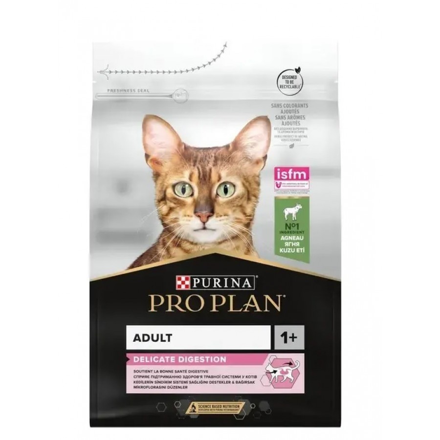 PRO PLAN GATO ADULTO DELICATE DIGESTION BORREGO - 3KG