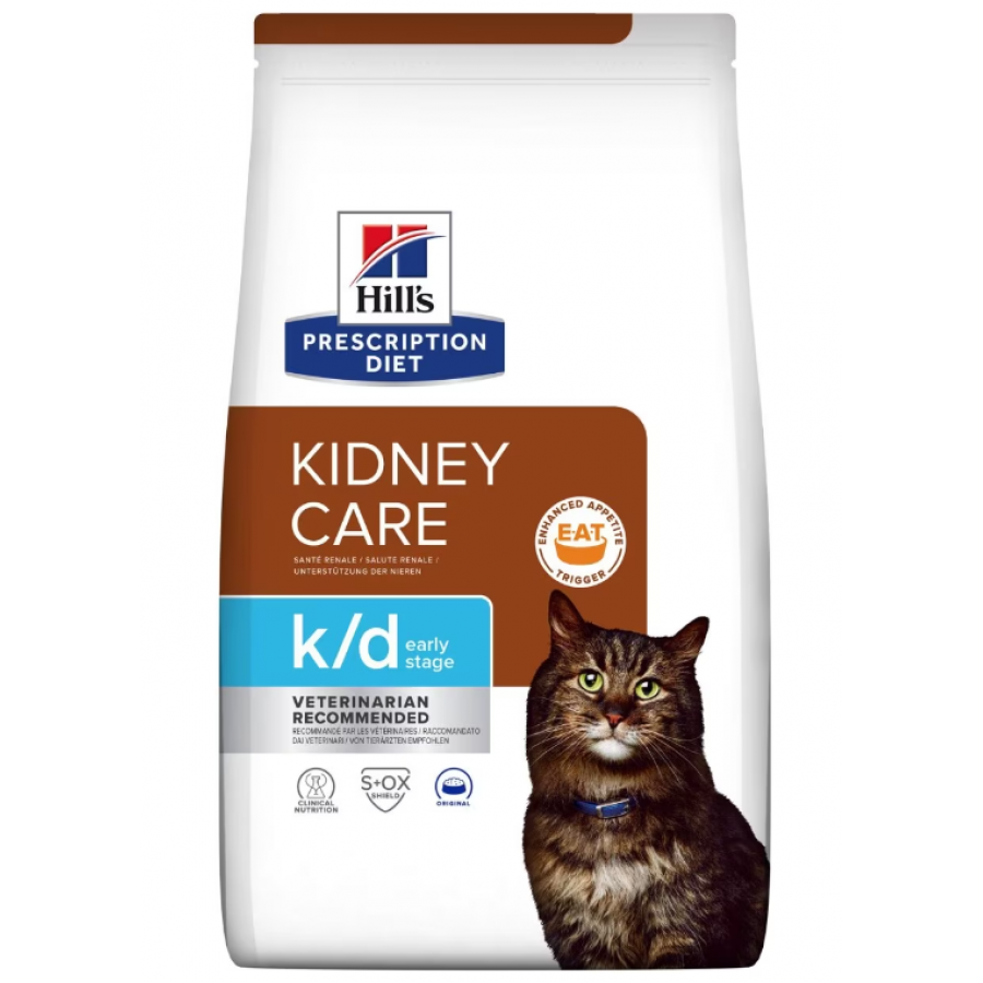 HILL'S PRESCRIPTION DIET GATO K/D EARLY STAGE 1,5KG HILL'S PRESCRIPTION DIET GATO K/D EARLY STAGE 1,5KG