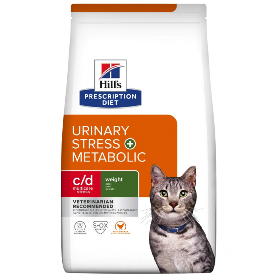 HILL'S PRESCRIPTION DIET GATO C/D URINARY STRESS+METABOLIC 8KG HILL'S PRESCRIPTION DIET GATO C/D URINARY STRESS+METABOLIC 8KG