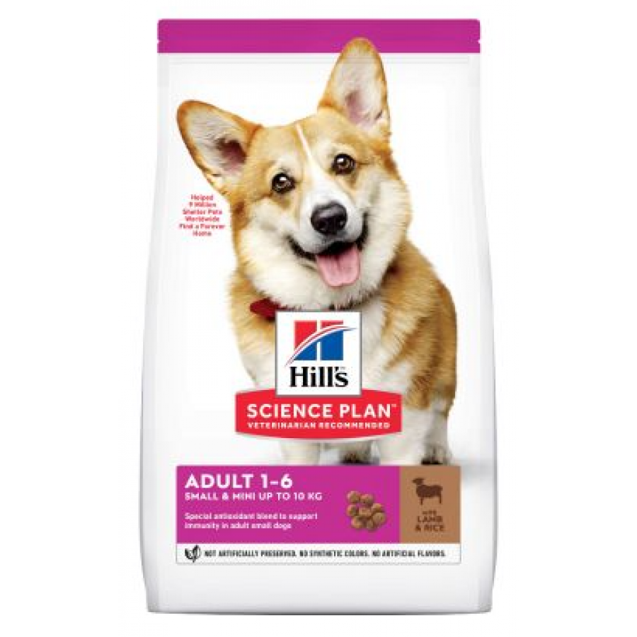 HILL'S SCIENCE PLAN CÃO ADULT SMALL&MINI LAMB&RICE 1,5kg HILL'S SCIENCE PLAN CÃO ADULT SMALL&MINI LAMB&RICE 1,5kg