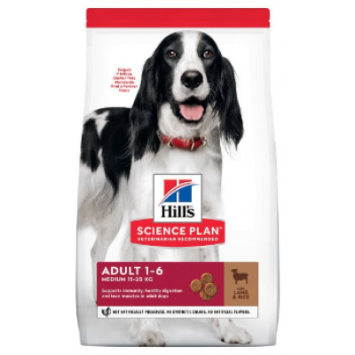 HILL'S SCIENCE PLAN CÃO ADULT MEDIUM LAMB&RICE 14kg