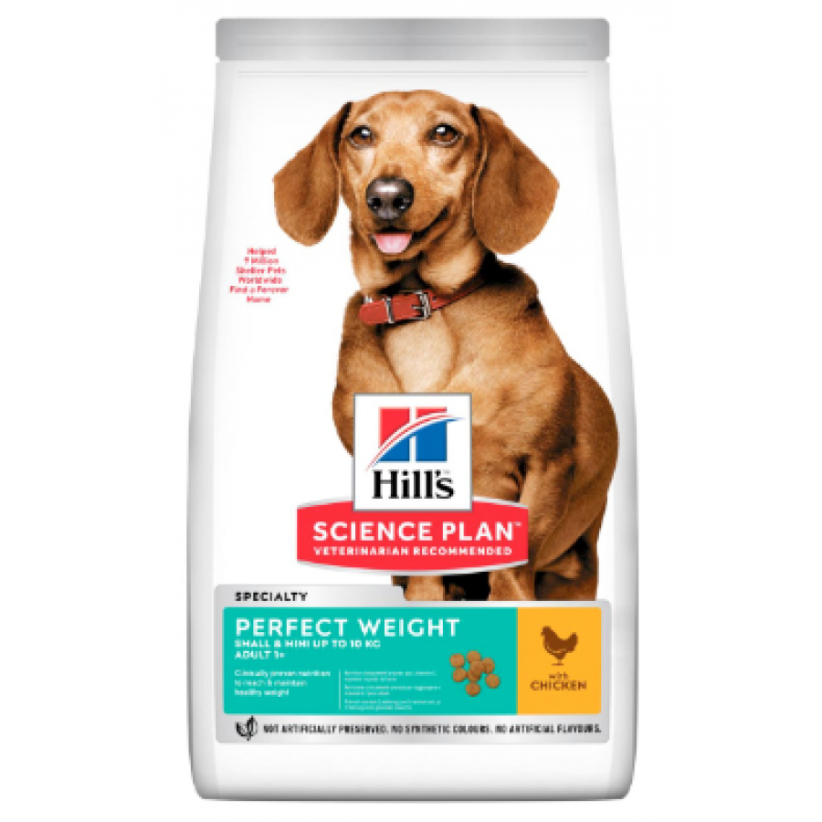 HILL'S SCIENCE PLAN ADULT CÃO PERFECT WEIGHT SMALL&MINI CHICKEN 1,5 kg HILL'S SCIENCE PLAN ADULT CÃO PERFECT WEIGHT SMALL&MINI CHICKEN 1,5 kg
