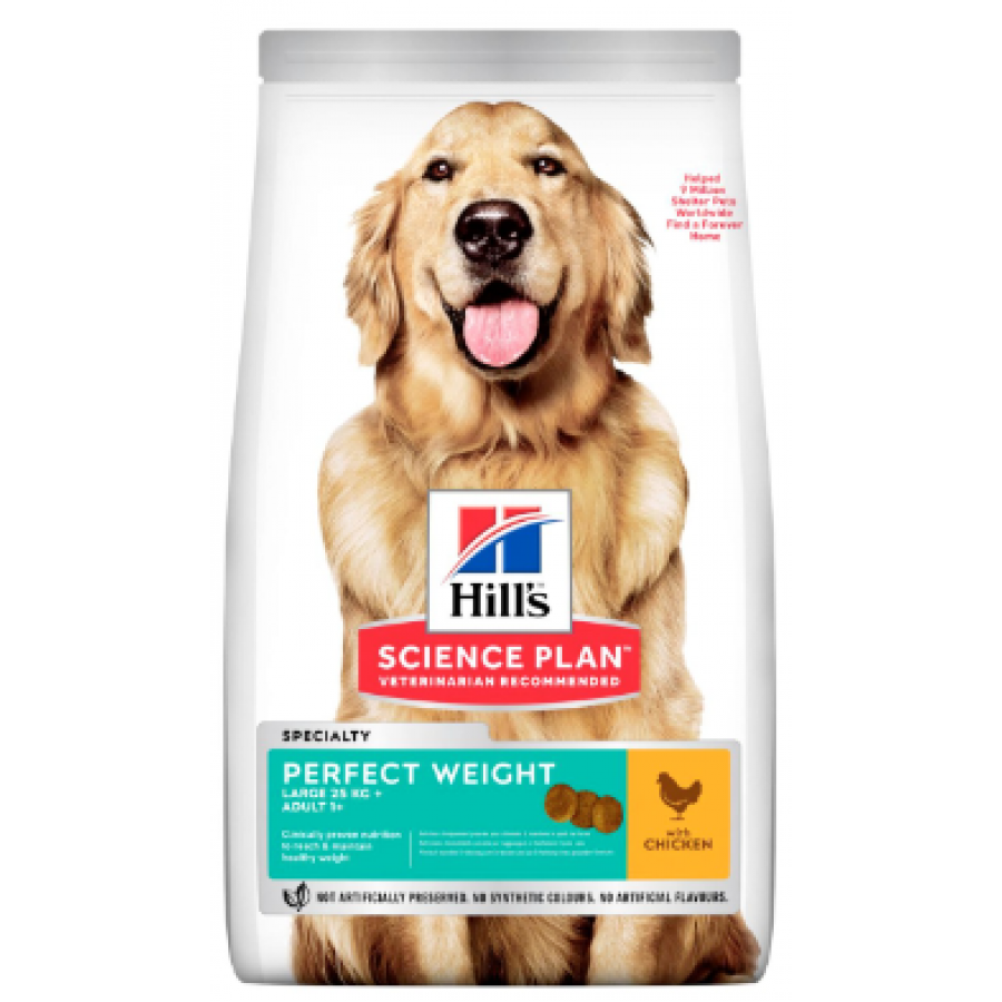 HILL'S SCIENCE PLAN ADULT CÃO PERFECT WEIGHT LARGE BREED CHICKEN 12kg HILL'S SCIENCE PLAN ADULT CÃO PERFECT WEIGHT LARGE BREED CHICKEN 12kg