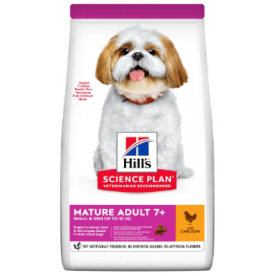 HILL'S SCIENCE PLAN  MATURE ADULT 7+ CÃO SMALL&MINI CHICKEN 1,5 kg