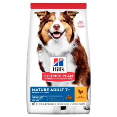 HILL'S SCIENCE PLAN MATURE ADULT 7+ CÃO MEDIUM CHICKEN 14kg