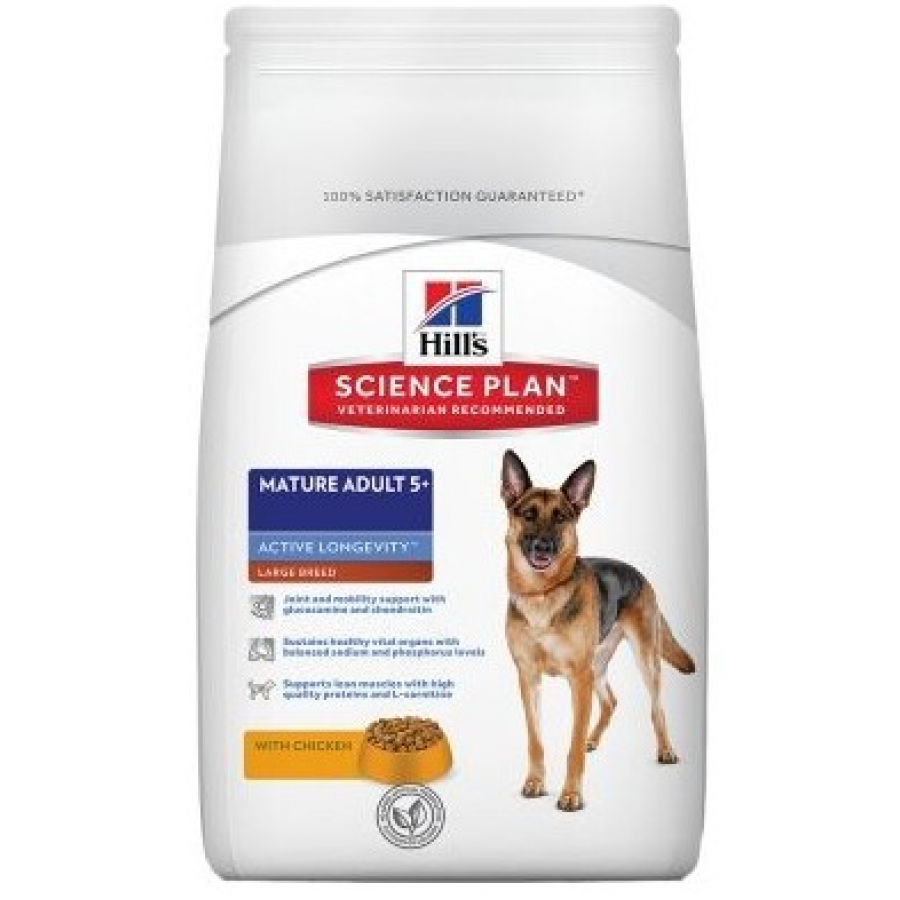 HILL'S SCIENCE PLAN MATURE ADULT 5+ CÃO LARGE BREED CHICKEN 18kg HILL'S SCIENCE PLAN MATURE ADULT 5+ CÃO LARGE BREED CHICKEN 18kg
