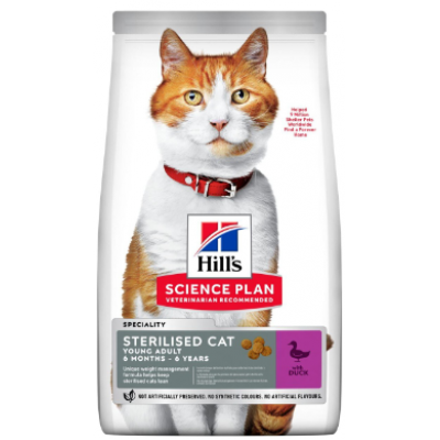 HILL'S SCIENCE PLAN STERILISED GATO YOUNG ADULT DUCK 7KG