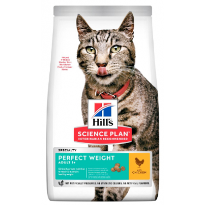 HILL'S SCIENCE PLAN GATO PERFECT WEIGHT CHICKEN 1,5KG