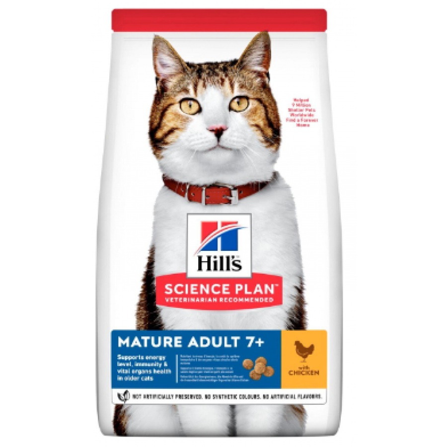 HILL'S SCIENCE PLAN GATO MATURE ADULT 7+ STERILISED CHICKEN 1,5KG HILL'S SCIENCE PLAN GATO MATURE ADULT 7+ STERILISED CHICKEN 1,5KG