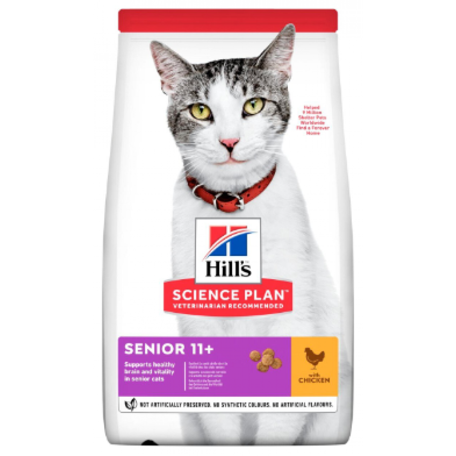 HILL'S SCIENCE PLAN GATO SENIOR ADULT 11+ CHICKEN 1,5KG HILL'S SCIENCE PLAN GATO SENIOR ADULT 11+ CHICKEN 1,5KG