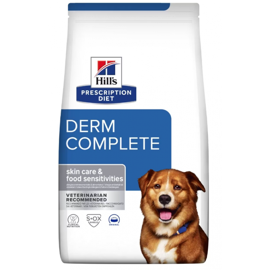 HILL'S PRESCRIPTION DIET CÃO DERM COMPLETE 12 KG HILL'S PRESCRIPTION DIET CÃO DERM COMPLETE 12 KG