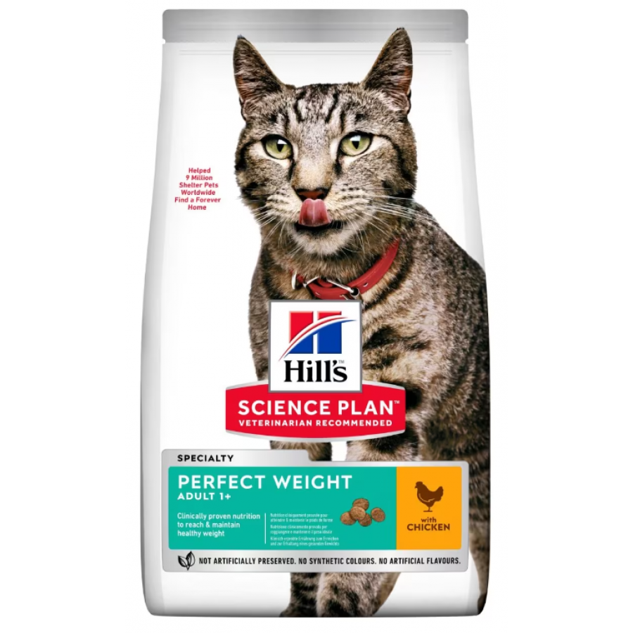 HILL'S SCIENCE PLAN GATO PERFECT WEIGHT CHICKEN 7KG HILL'S SCIENCE PLAN GATO PERFECT WEIGHT CHICKEN 7KG