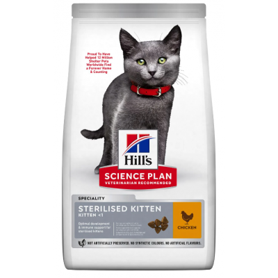 HILL'S SCIENCE PLAN GATO STERILISED KITTEN CHICKEN 3KG