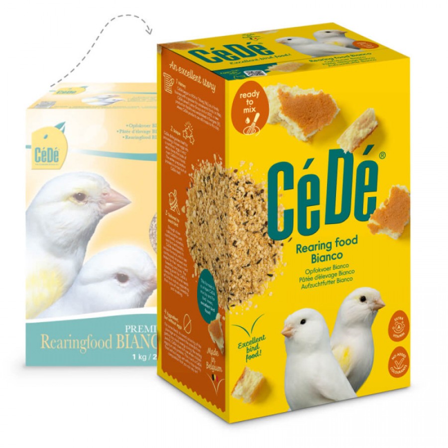CEDE PAPA OVO PARA CANARIOS BRANCOS - 1KG