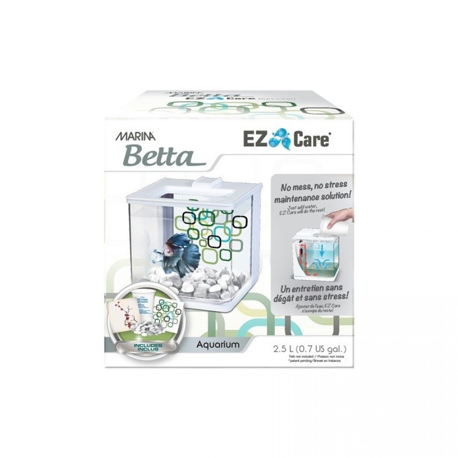 AQUARIO MARINA PARA BETTAS EZ CARE BRANCO 2,5L AQUARIO MARINA PARA BETTAS EZ CARE BRANCO 2,5L