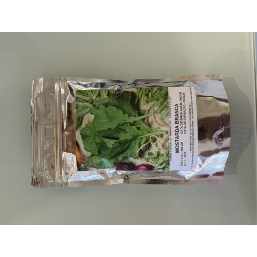 SEMENTE MOSTARDA BRANCA - 250GR SEMENTE MOSTARDA BRANCA - 250GR