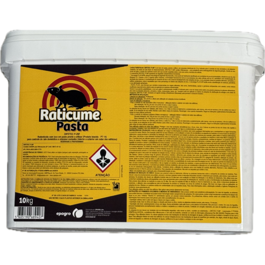 EPAGRO RATICUME PASTA PRO - 10KG