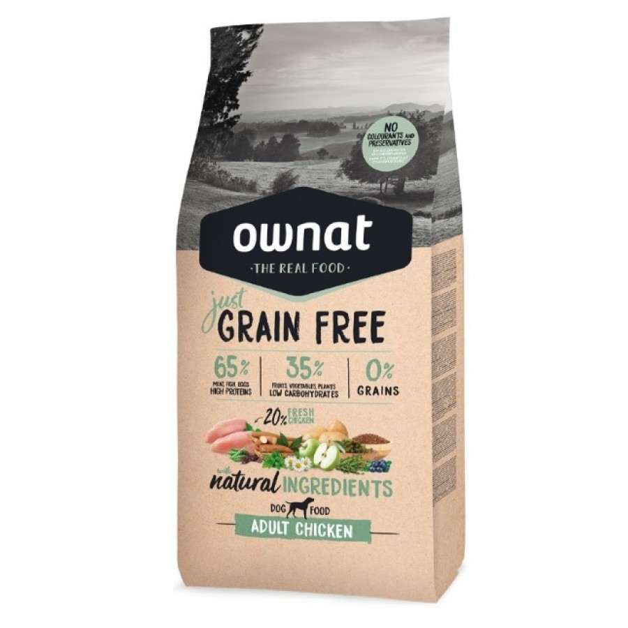 OWNAT JUST GF CÃO ADULTO CHICKEN 3KG