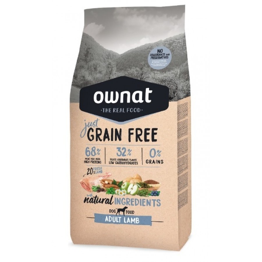 OWNAT JUST GF CÃO ADULTO LAMB 3KG