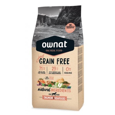OWNAT JUST GF CÃO ADULTO SALMON & SEAFOOD 14KG