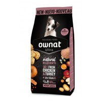 OWNAT ULTRA CÃO MEDIUM JUNIOR 14KG OWNAT ULTRA CÃO MEDIUM JUNIOR 14KG