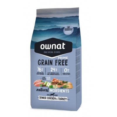 OWNAT GF PRIME CÃO SENIOR 12KG
