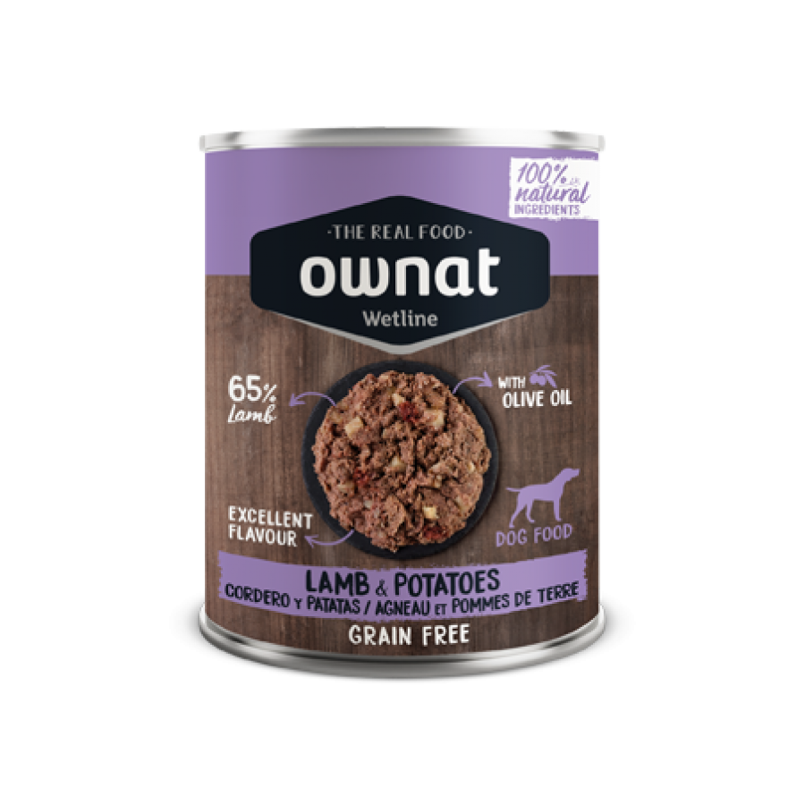 OWNAT WET CAO BORREGO E BATATA 395 GR