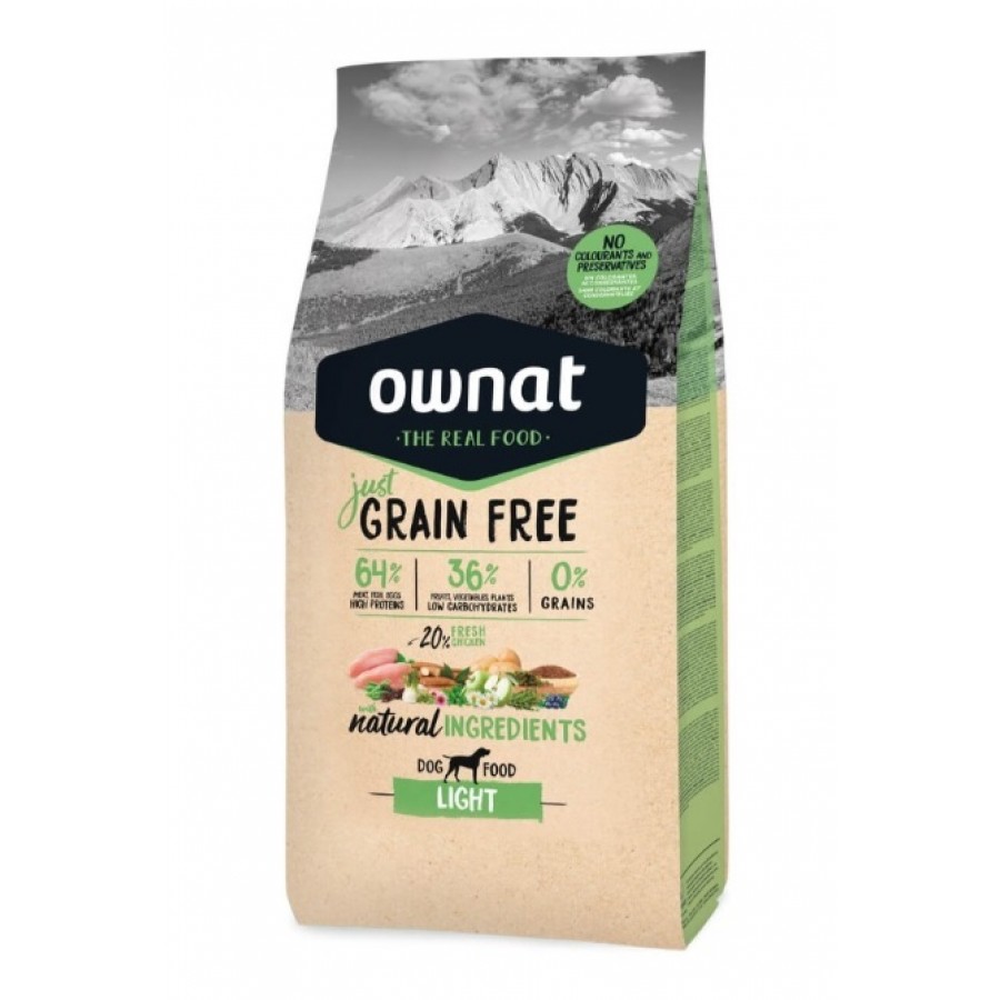 OWNAT JUST GF CÃO ADULTO LIGHT 3KG