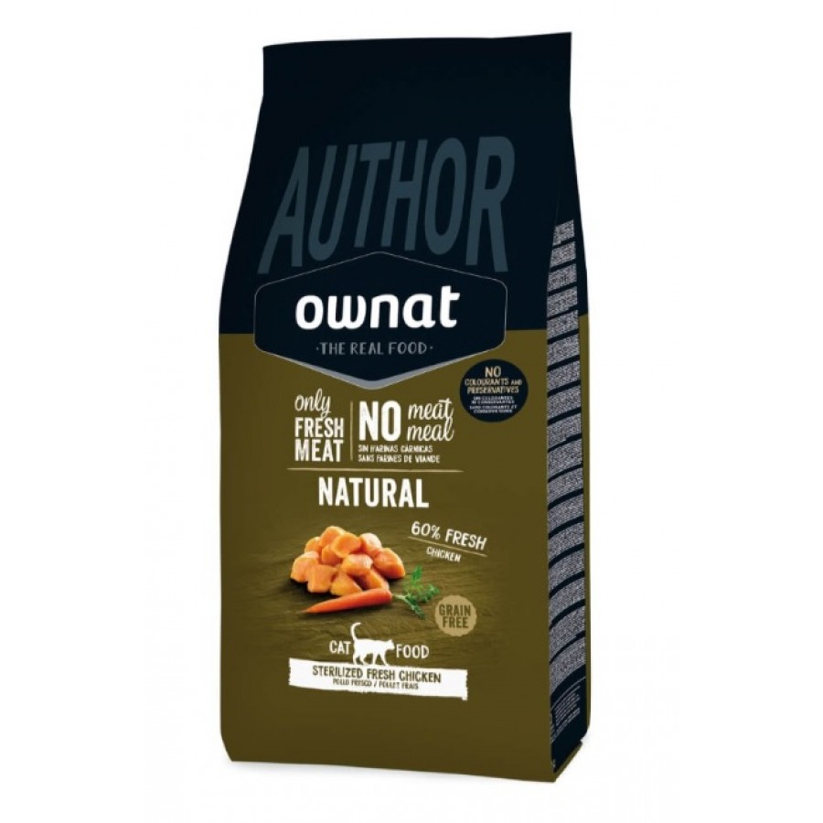 OWNAT AUTHOR GATO STERILIZED FRESH CHICKEN 3KG