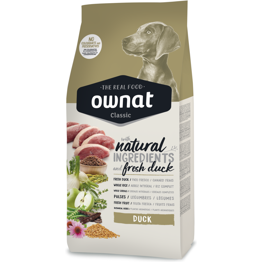 OWNAT CLASSIC CÃO DUCK 12 KG OWNAT CLASSIC CÃO DUCK 12 KG
