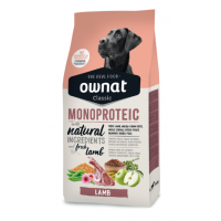 OWNAT CLASSIC CÃO MONOPROTEIC LAMB 12KG