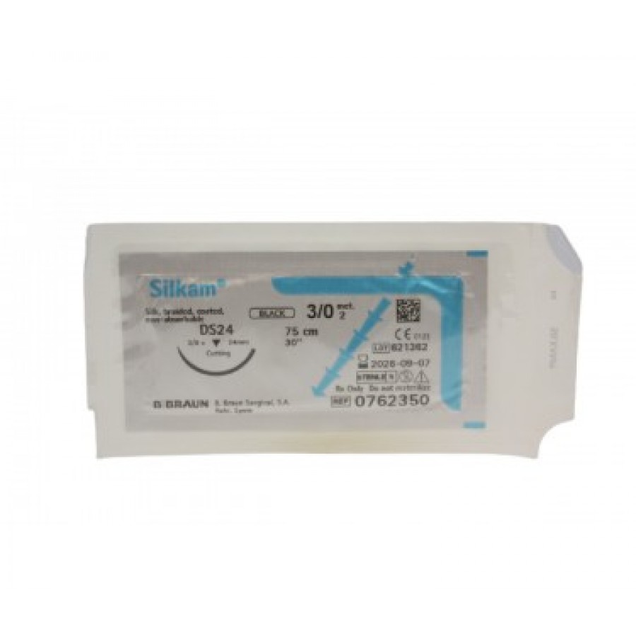 FIO SINTETICO MONOFILAMENTO SILKAM BLACK 3/0 DS24 - (caixa 12 unidades) FIO SINTETICO MONOFILAMENTO SILKAM BLACK 3/0 DS24 - (caixa 12 unidades)