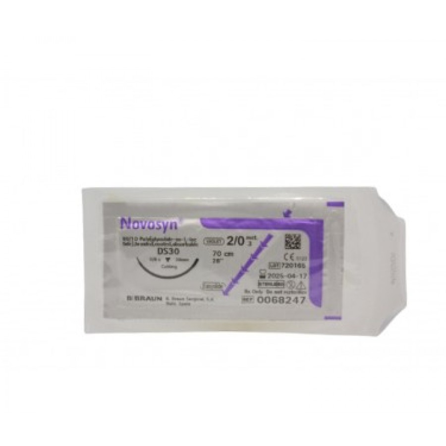 FIO SINTETICO MULTIFILAMENTO NOVOSYN VIOTETA 2/0 DS30 70CM G0068247 - (caixa 12 unidades) FIO SINTETICO MULTIFILAMENTO NOVOSYN VIOTETA 2/0 DS30 70CM G0068247 - (caixa 12 unidades)
