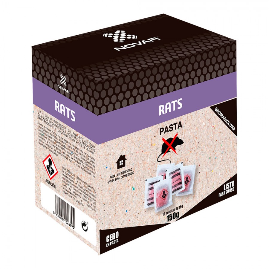 RATICIDA ISCO FRESCO BROMADIOLONA - 150G RATICIDA ISCO FRESCO BROMADIOLONA - 150G
