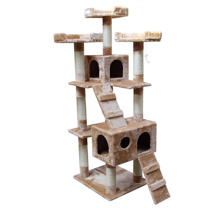 ARRANHADOR PREMIUM LANCELOT BEGE 60X50X178CM ARRANHADOR PREMIUM LANCELOT BEGE 60X50X178CM