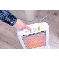 AQUECEDOR DE QUARTZO OSCILANTE 400/800/1200 W MODELO ECONÓMICO ANTITOMBOS AQUECEDOR DE QUARTZO OSCILANTE 400/800/1200 W MODELO ECONÓMICO ANTITOMBOS