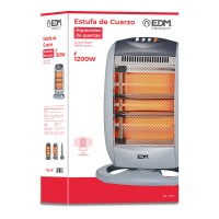 AQUECEDOR DE QUARTZO OSCILANTE 400/800/1200 W ANTI-TOMBAMENTO AQUECEDOR DE QUARTZO OSCILANTE 400/800/1200 W ANTI-TOMBAMENTO