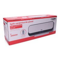 AQUECEDOR DE CERÂMICA SPLIT 1000 - 2000 W, COM CONTROLE REMOTO 55,7 x 14,4 x 18,5 cm AQUECEDOR DE CERÂMICA SPLIT 1000 - 2000 W, COM CONTROLE REMOTO 55,7 x 14,4 x 18,5 cm