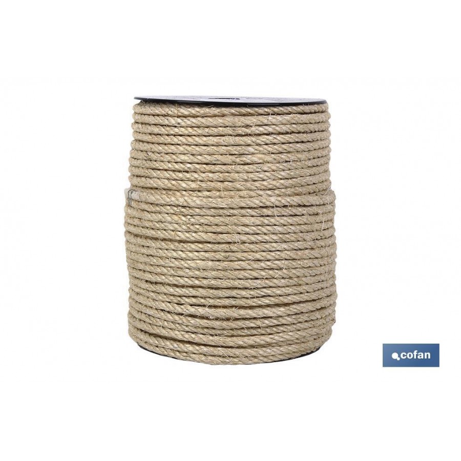 CORDA EM SISAL 8MM - ROLO 50MT CORDA EM SISAL 8MM - ROLO 50MT