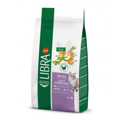 LIBRA GATO ADULTO ESTERILIZADO FRANGO - SC 12 KILOS