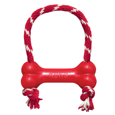 KONG BRINQUEDO PARA CÃES GODDIE BONE W/ROPE MEDIUM
