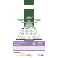 LIBRA GATO ADULTO ESTERILIZADO FRANGO - SC 3 KILOS