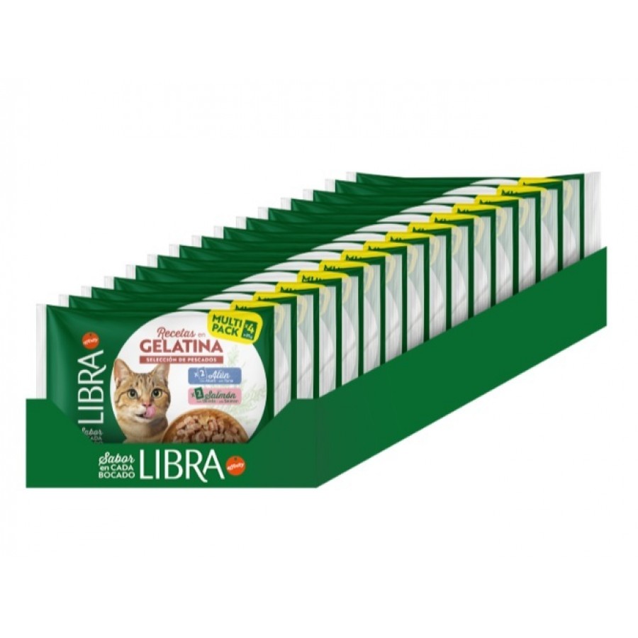 LIBRA GATO WET GELATINA SALMÃO&ATUM- 60X85GR ( PACK JUMBO ) LIBRA GATO WET GELATINA SALMÃO&ATUM- 60X85GR ( PACK JUMBO )