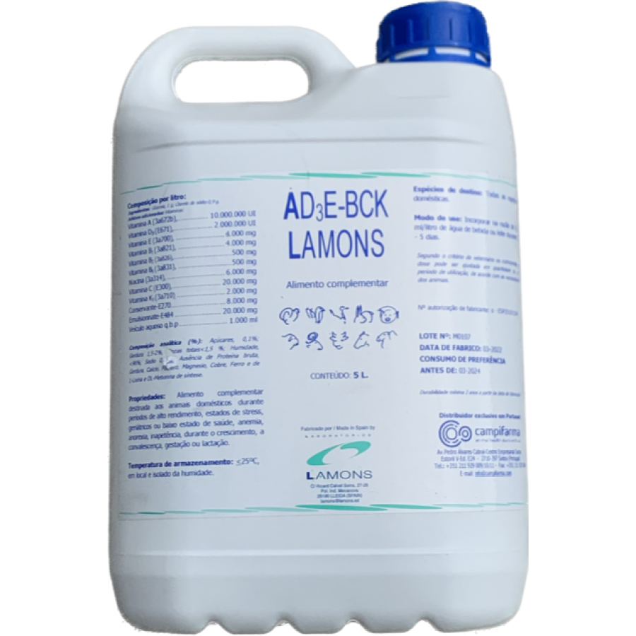 AD3E-BCK SOLUVEL ORAL- 5 L AD3E-BCK SOLUVEL ORAL- 5 L