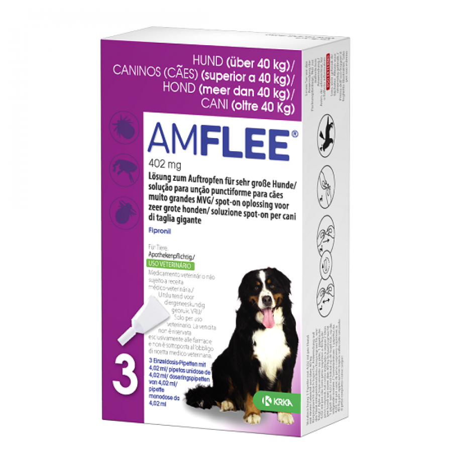 AMFLEE SPOT ON CAO 402MG 3 PIPETAS AMFLEE SPOT ON CAO 402MG 3 PIPETAS
